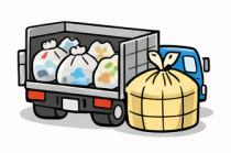 廃プラスチック類(軽量・飛散性廃棄物)のイメージイラスト