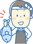 特定技能1号の漁業分野をイメージした水産作業の場面