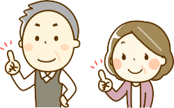 法定相続情報一覧図を活用して銀行手続きの相談をする高齢の夫婦。